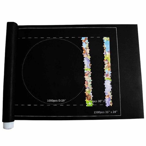 Puzzlematte Aus Filz - Schwarz Unisex Schwarz