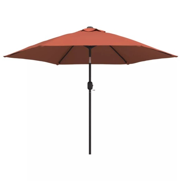vidaXL Sonnenschirm mit Metall-Mast Terracotta-Rot 300 cm