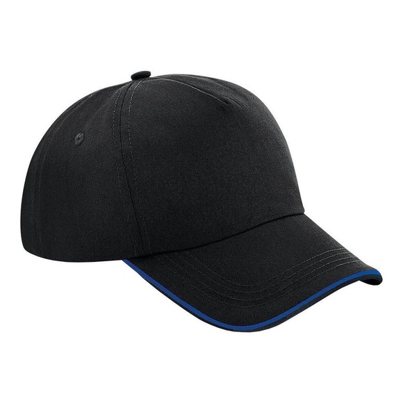 Authentic 5panel Kappe Herren Schwarz ONE SIZE