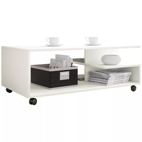 Holz Couchtisch Sofatisch Wohnzimmertisch Rollen rollbar Kaffeetisch Stango XL Holz Couchtisch Sofatisch Wohnzimmertisch Rollen rollbar Kaffeetisch Stango XL