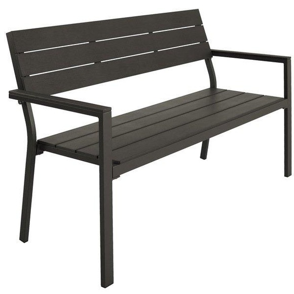 Gartenbank Line 2-Sitzer mit Aluminiumrahmen 128x59x88cm Gartenbank Line 2-Sitzer mit Aluminiumrahmen 128x59x88cm