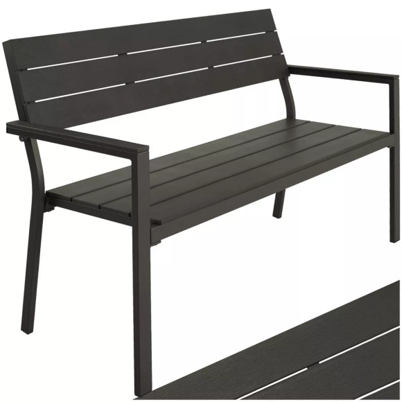 Gartenbank Line 2-Sitzer mit Aluminiumrahmen 128x59x88cm Gartenbank Line 2-Sitzer mit Aluminiumrahmen 128x59x88cm