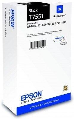 Original Tintenpatrone XL schwarz Epson T755140