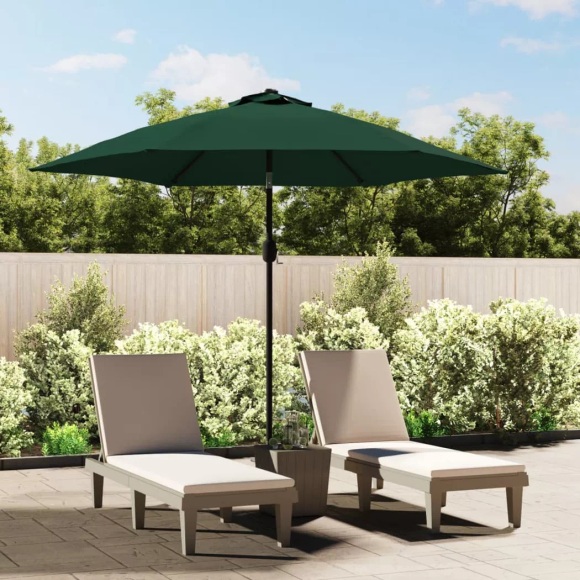 vidaXL Sonnenschirm Gartenschirm Strandschirm Sonnenschutz Grün