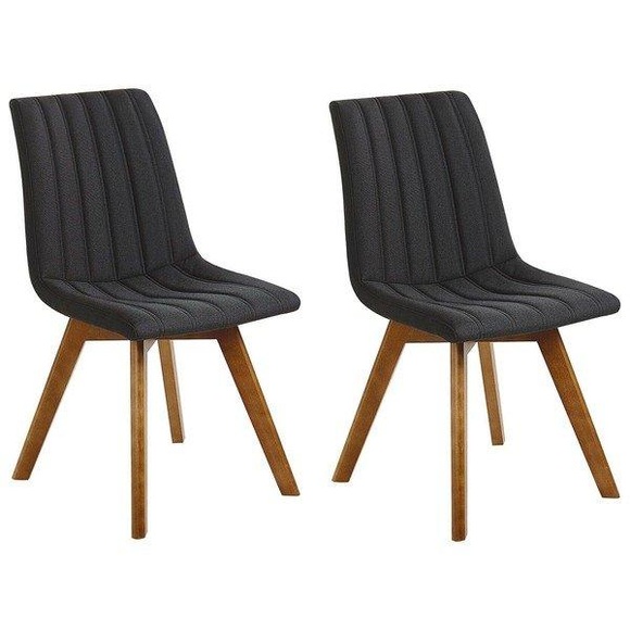 Set mit 2 Stühlen aus Polyester Klassisch CALGARY Set mit 2 Stühlen aus Polyester Klassisch CALGARY