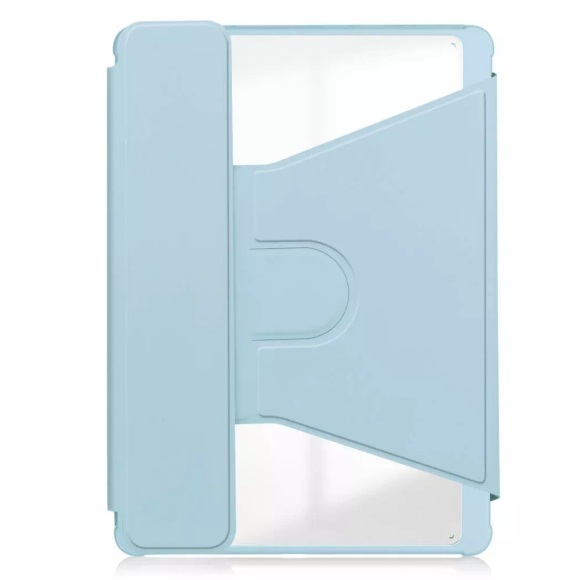 Cover-Discount - iPad Air 13 (M2 / M3) 360-Grad Hülle mit Tastatur, Blau,