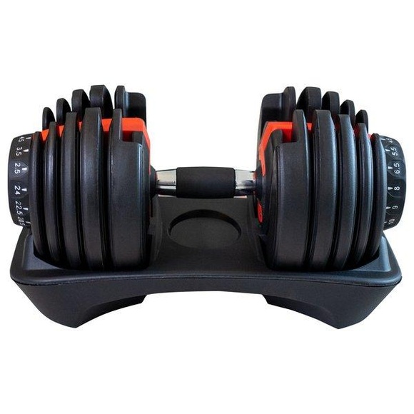 GladiatorFit Schnell verstellbare Hanteln 2 bis 24 kg PVC Hanteln