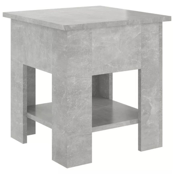 vidaXL Couchtisch Betongrau 40x40x42 cm Holzwerkstoff