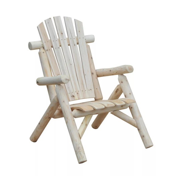 Northio - Adirondack Gartenstuhl Gartensessel Holzstuhl Hochlehner Mit Armlehne Tannenholz Natur 83 X 68 X 101 Cm, 1 Stück