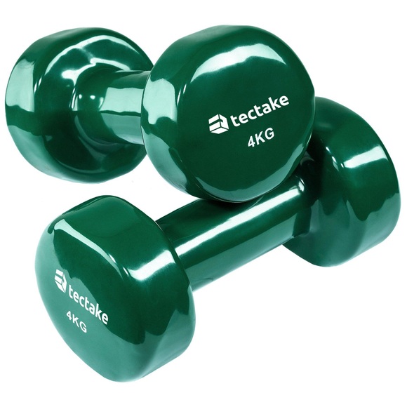 2 Gymnastikhanteln - 2 X 4,0 Kg Unisex Grün 4kg