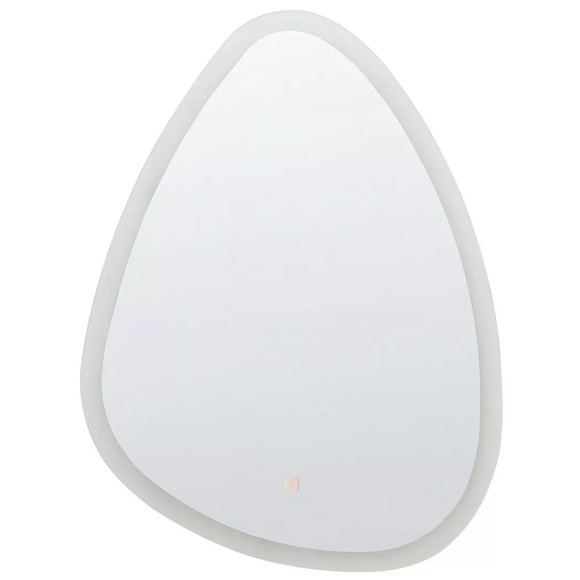 Beliani LED-Wandspiegel ø 78 cm Silber BETHUNE Spiegel