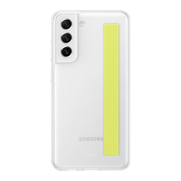 Samsung EF-XG990 - Hintere Abdeckung für Mobiltelefon - Polycarbonat, Thermoplastisches Polyurethan (TPU) - weiß - für Galaxy S21 FE