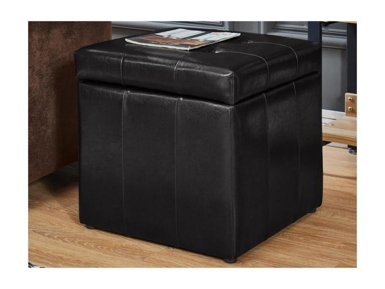 Sitzhocker mit Stauraum Kunstleder SERAFINO Sitzhocker mit Stauraum Kunstleder SERAFINO