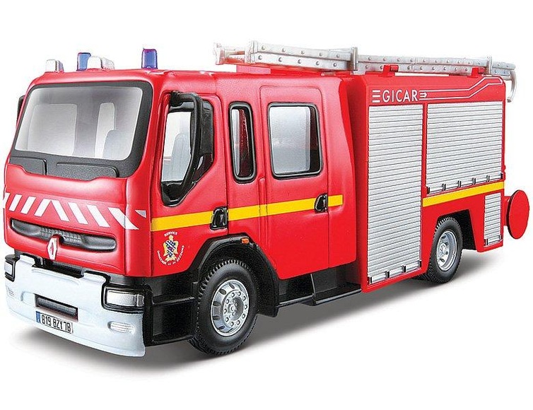 Bburago Iveco Magirus Feuerwehr 1:50, rot