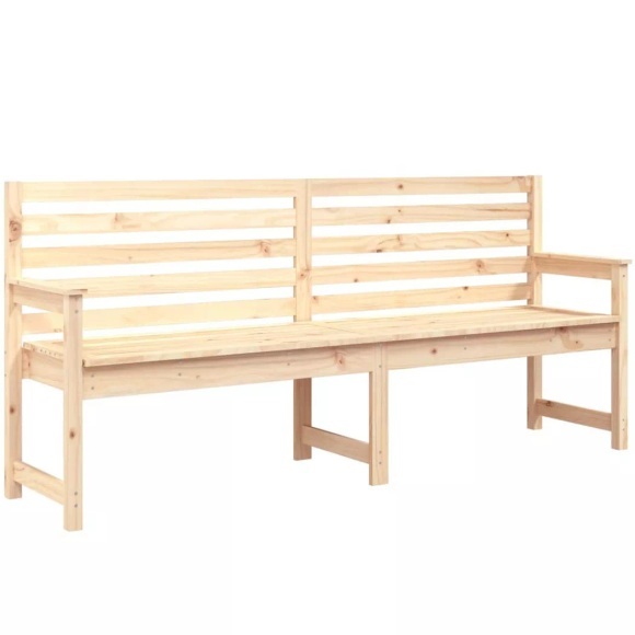 vidaXL Gartenbank 203,5x48x91,5 cm Massivholz Kiefer