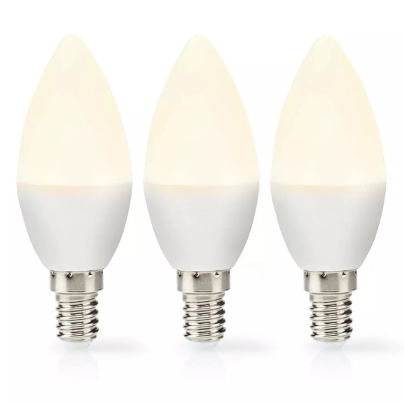 Led-glühbirne E14 | Leuchtstoffröhre | 2,8 W | 250 Lm | 2700 K | Varm Vit | Matt | 3 Stück. Unisex ONE SIZE