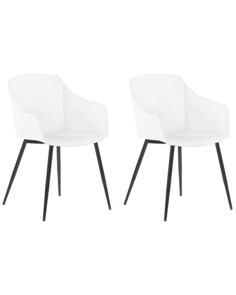 Set mit 2 Stühlen aus Kunststoff Skandinavisch FONDA Set mit 2 Stühlen aus Kunststoff Skandinavisch FONDA