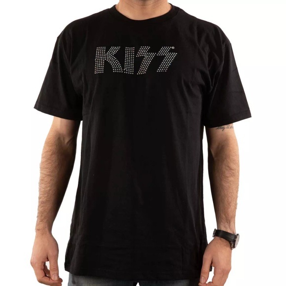 KISS - TShirt Logo, für Herren, Schwarz, Größe L