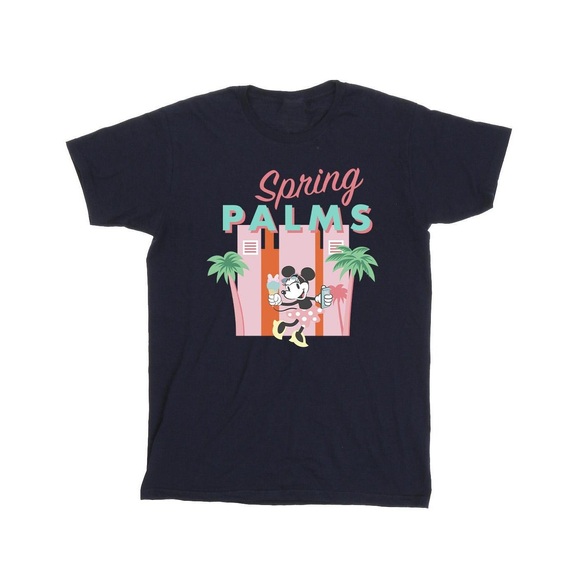 Minnie Mouse Spring Palms Tshirt Unisex Marine 4XL