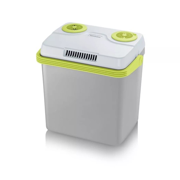 Severin 2925 Kühlbox EEK: E (A - G) Thermoelektrisch 5 V, 12 V, 230 V Grau, Grün, Weiß 25 l