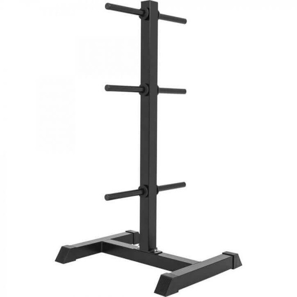 Hantelscheibenständer Unisex Schwarz ONE SIZE