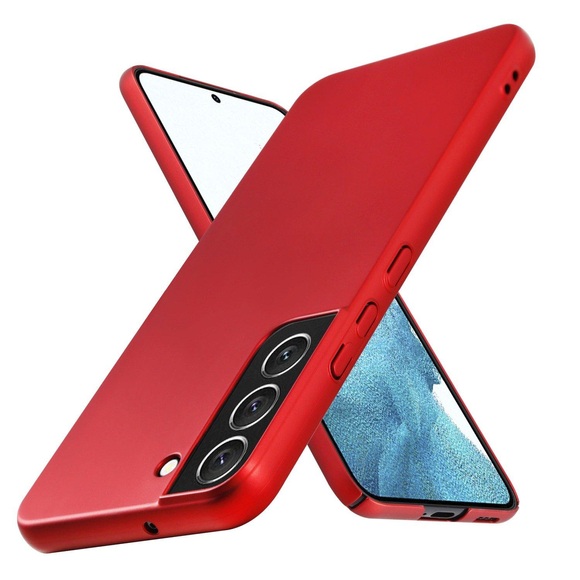 Hülle für Samsung Galaxy S22 PLUS Hard Case in Metall Optik