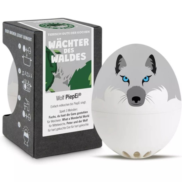 Singende Eieruhr Wolf Unisex Grau ONE SIZE