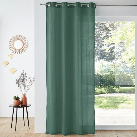 Vorhang Scenario Mit Ösen Unisex Grün 135x260 cm
