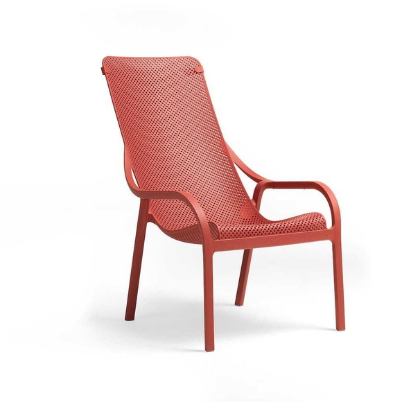 Gartensessel Net Lounge koralle
