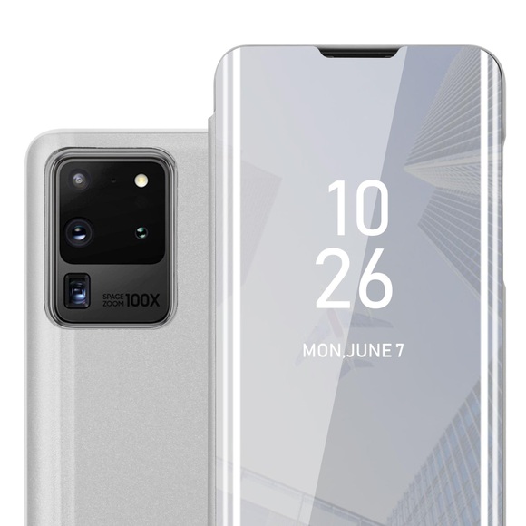 Hülle für Samsung Galaxy S20 ULTRA Spiegel Standfunktion 360 Grad Schutz