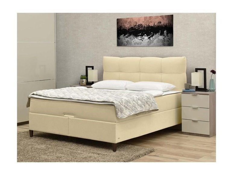 Boxspringbett Stoff CAGLIARI von Boxspringbett Stoff CAGLIARI von DREAMEA