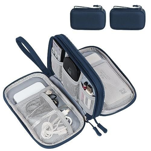 Kabeltasche, Elektronik Tasche Organizer, Kabelorganizer Kabel Etui Elektronik Zubehör Organizer Tasche Universaltasche Für Accessories Unisex Blau 11