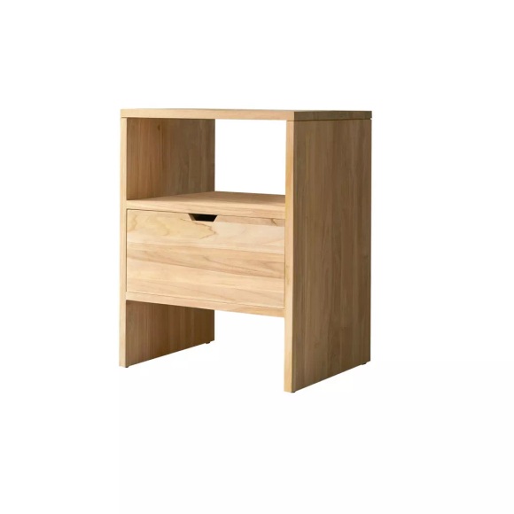 Waschtischunterschrank aus massivem Teakholz 60 cm Kwarto Waschtischunterschrank aus massivem Teakholz 60 cm Kwarto