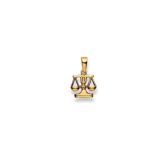 Anhänger Sternzeichen Waage Gelbgold 750, 17x11mm Damen Gelbgold ONE SIZE
