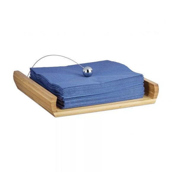B2X - Serviettenhalter aus Bambus mit Gewichten, 23cm