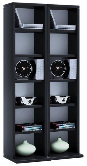 Holz CD DVD Stand Regal Schrank Aufbewahrung Standregal Ständer Milano Holz CD DVD Stand Regal Schrank Aufbewahrung Standregal Ständer Milano