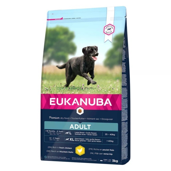Eukanuba Active Adult Large Breed Huhn - 3 kg