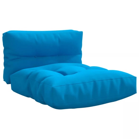 vidaXL Kissen für Palettensofa 2 Stk. Hellblau Stoff