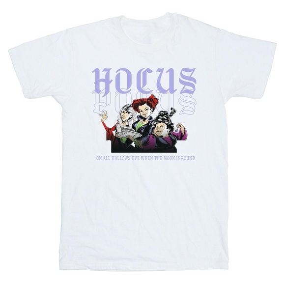 Hocus Pocus Hallows Eve Tshirt Unisex Weiss 116