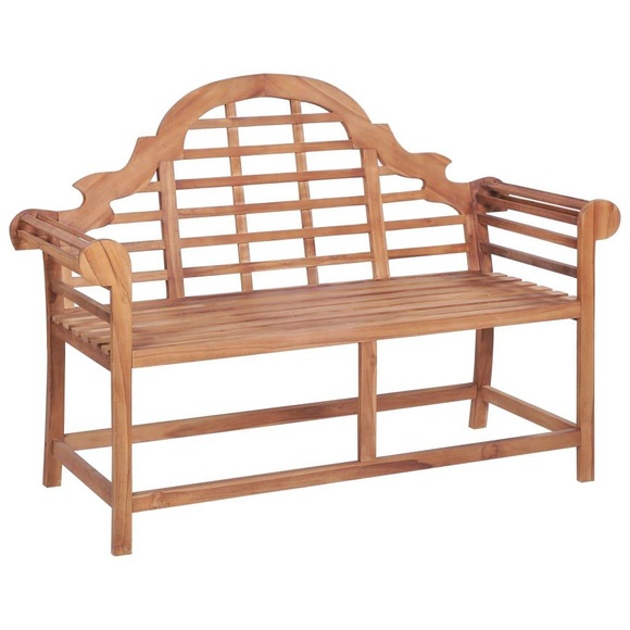 vidaXL Gartenbank 127x58,5x92,5 cm Massivholz Teak