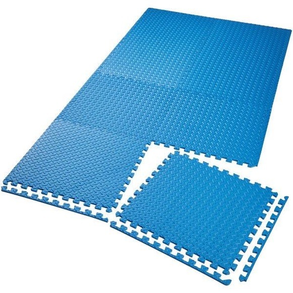 Bodenschutzmatte 8-tlg. Unisex Blau ONE SIZE