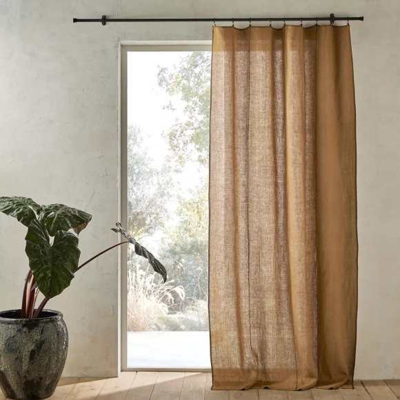 Vorhang Tojos Unisex Braun 140x350CM