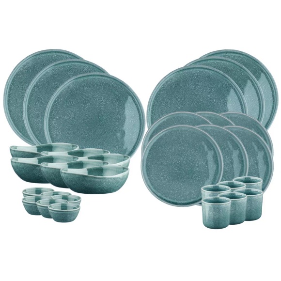 Geschirr-set Magma - 30 Stück - Kobalt Unisex Grün ONE SIZE