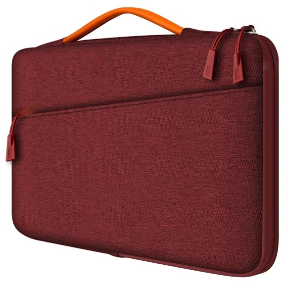 Laptophülle Für Macbook Air/pro, Macbook Pro 2021 M1, Wasserdichte Laptophülle Laptophülle Mit Griff Damen Rot ONE SIZE