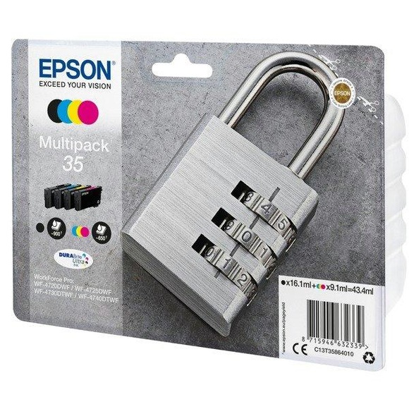 Epson 35 Multipack - 4er-Pack - Schwarz, Gelb, Cyan, Magenta - Original - Tintenpatrone
