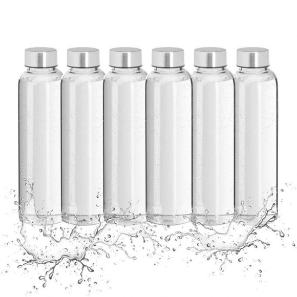 B2X - Getränkeflasche Glas 500 ml 6er Set, 18x16cm