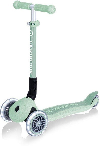 GLOBBER Junior Faltbarer Scooter Lights Eco pistazie