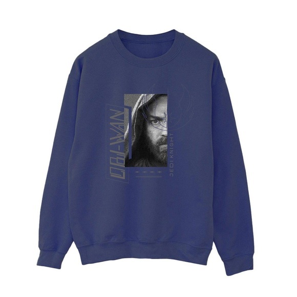 Obiwan Kenobi Jedi Scifi Collage Sweatshirt Damen Marine S