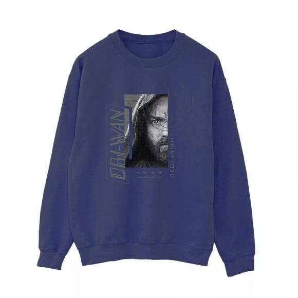 Obiwan Kenobi Jedi Scifi Collage Sweatshirt Damen Marine S