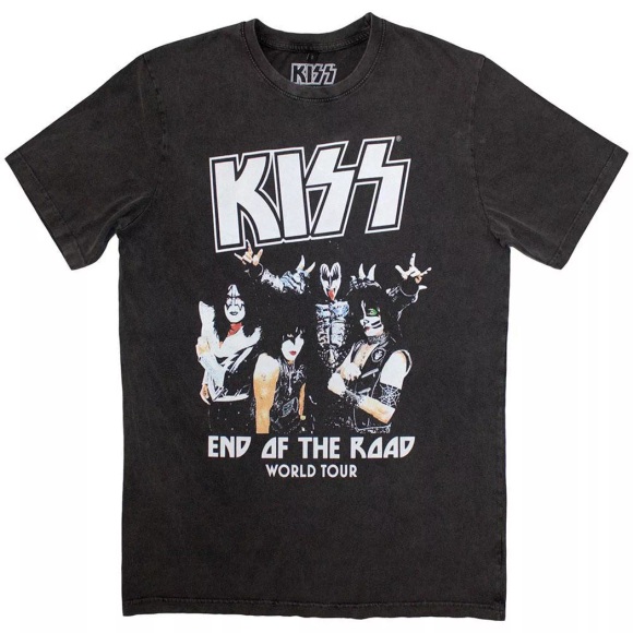 KISS - End Of The Road World Tour TShirt, für Herren, Grau, Größe S